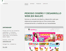 Tablet Screenshot of perosio.com